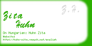 zita huhn business card